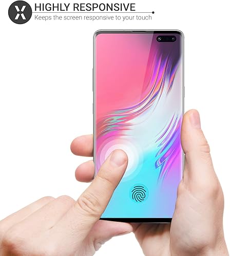 Miniatura 4 de Olixar Protector de pantalla para Samsung Galaxy S10 5G, vidrio templado, protección confiable, compatible con funciones del dispositivo - Guía de