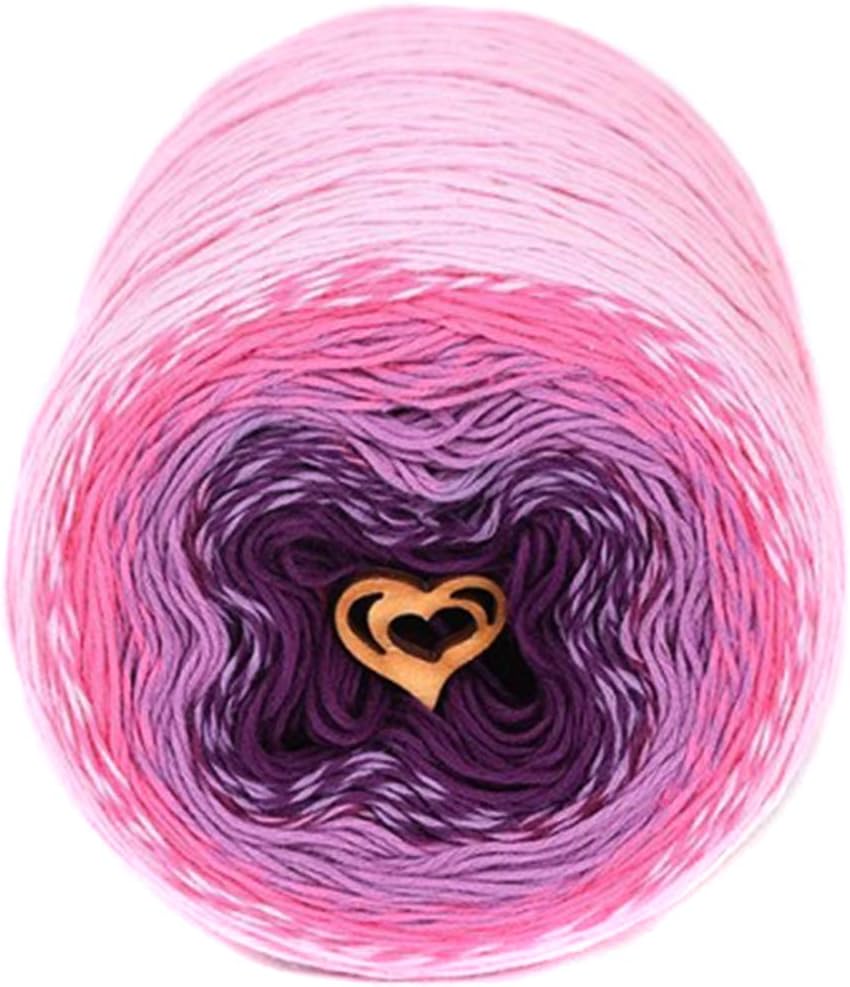 Cake Gradient Soft Cotton Yarn for Hand Knitting Crocheting