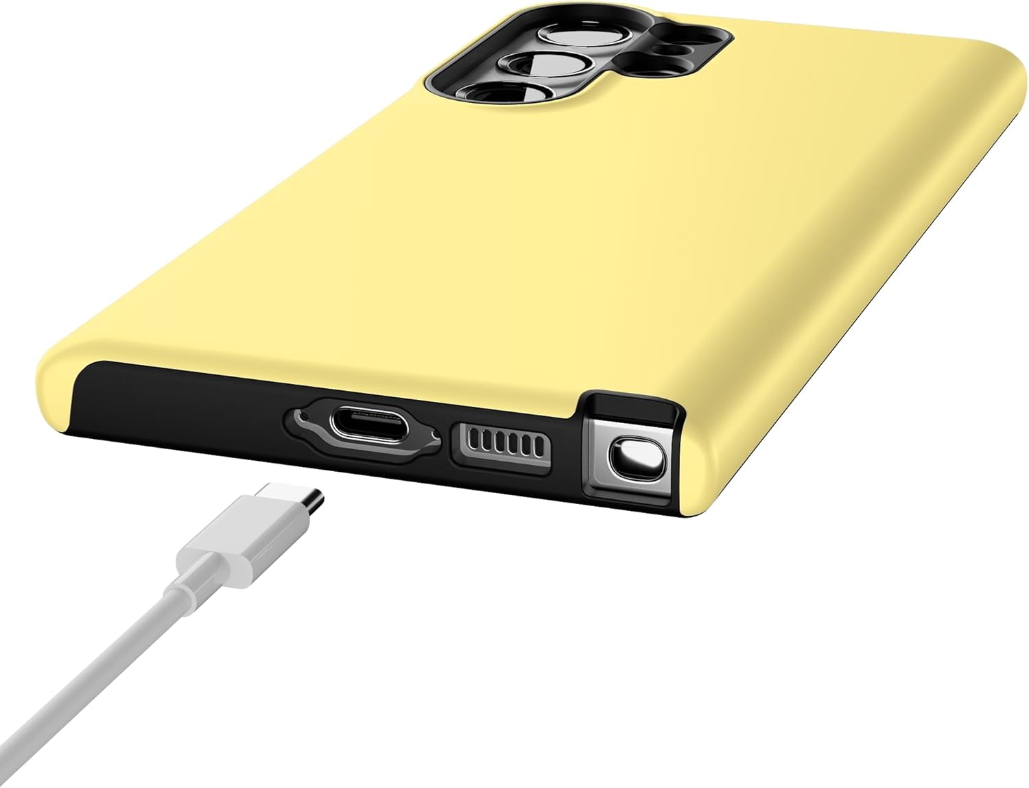 Casely Galaxy S23 Ultra Case | Butter Me Up | Butter Yellow | Essential Slim Dual-Layer Protective Design