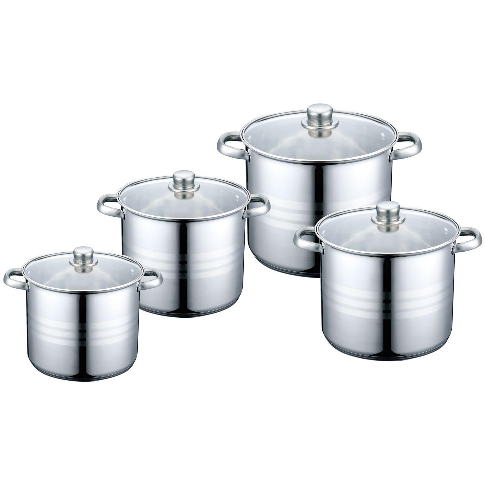 Kochtopf 11 L Edelstahl 26 cm mit Deckel Universaltopf Induktion