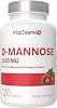 D-Mannose con Extracto de Arándano, Cápsulas Veganas 120 Count Mezcla de 3500 mg, 100% Vegetariano, No-GMO y Sin Gluten Cápsula 120 Count (Paquete de 1) 1