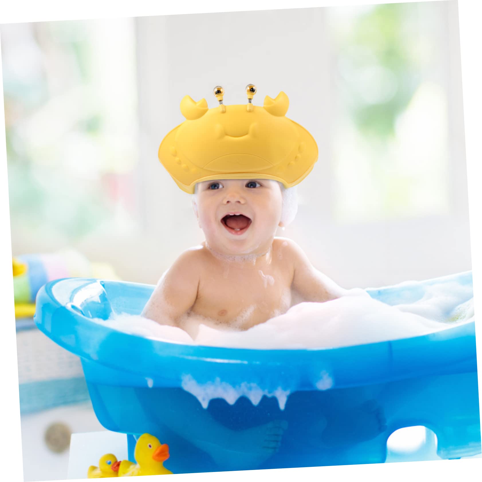Copri Orecchie Per Doccia 2 Cuffie Da Doccia Bambini Impermeabili - Visiera Protettiva Regolabile Per Shampoo Paraorecchie Per Doccia - 12