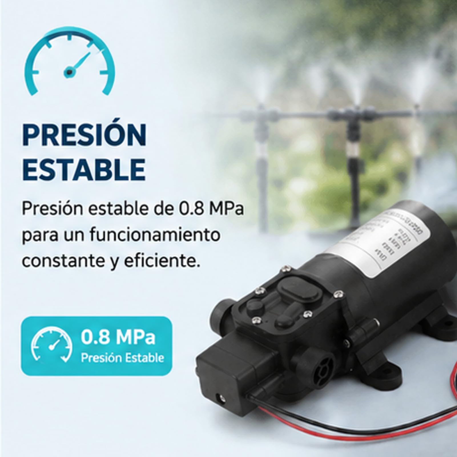 Micro pompa a membrana, 12V DC Micro pompa a membrana 5L / min Pompa elettrica ad alta pressione per autolavaggio 60W