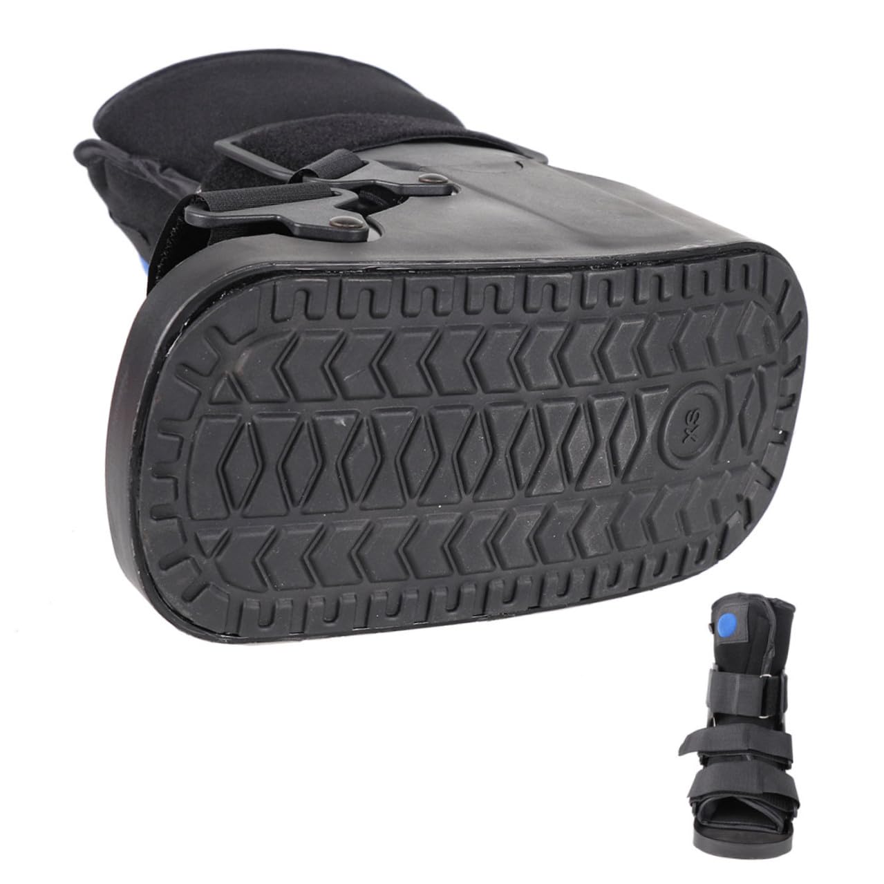 Low-profile Ankle Walking Boot with Inflatable Cushion, Medical Foot Support Brace for Sprain and Post-surgery, Anti-rotation Ankle Guard Shoe for Adults