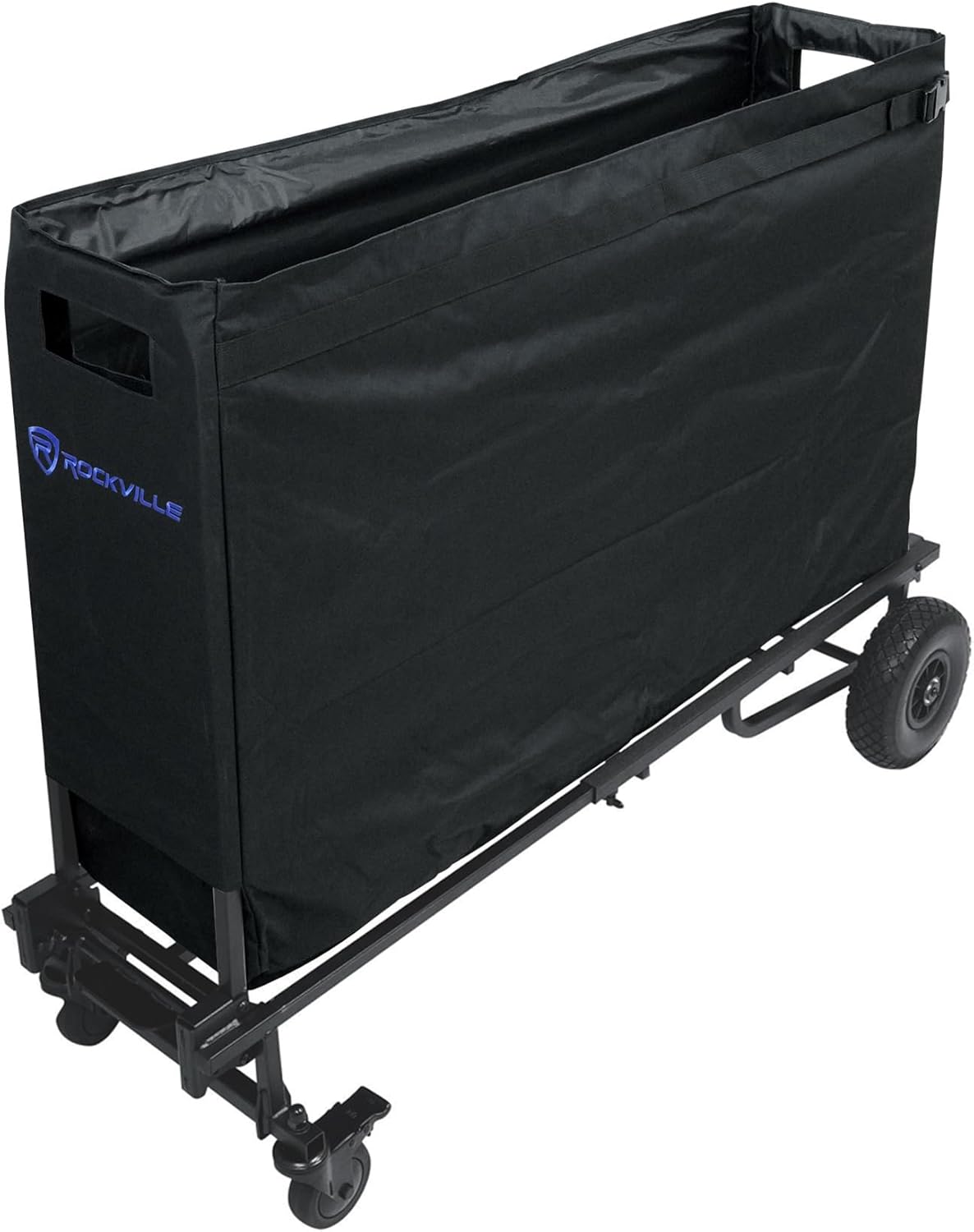 Rockville Bundle: Rockville Rock CART Off-Road DJ Equipment Pro Transport Rolling Car Huge Wheels! Bundle with Rockville CART-Wag Wagon Accessory/Huge DJ Gear Bag for Rock Cart Pro (2 Items)