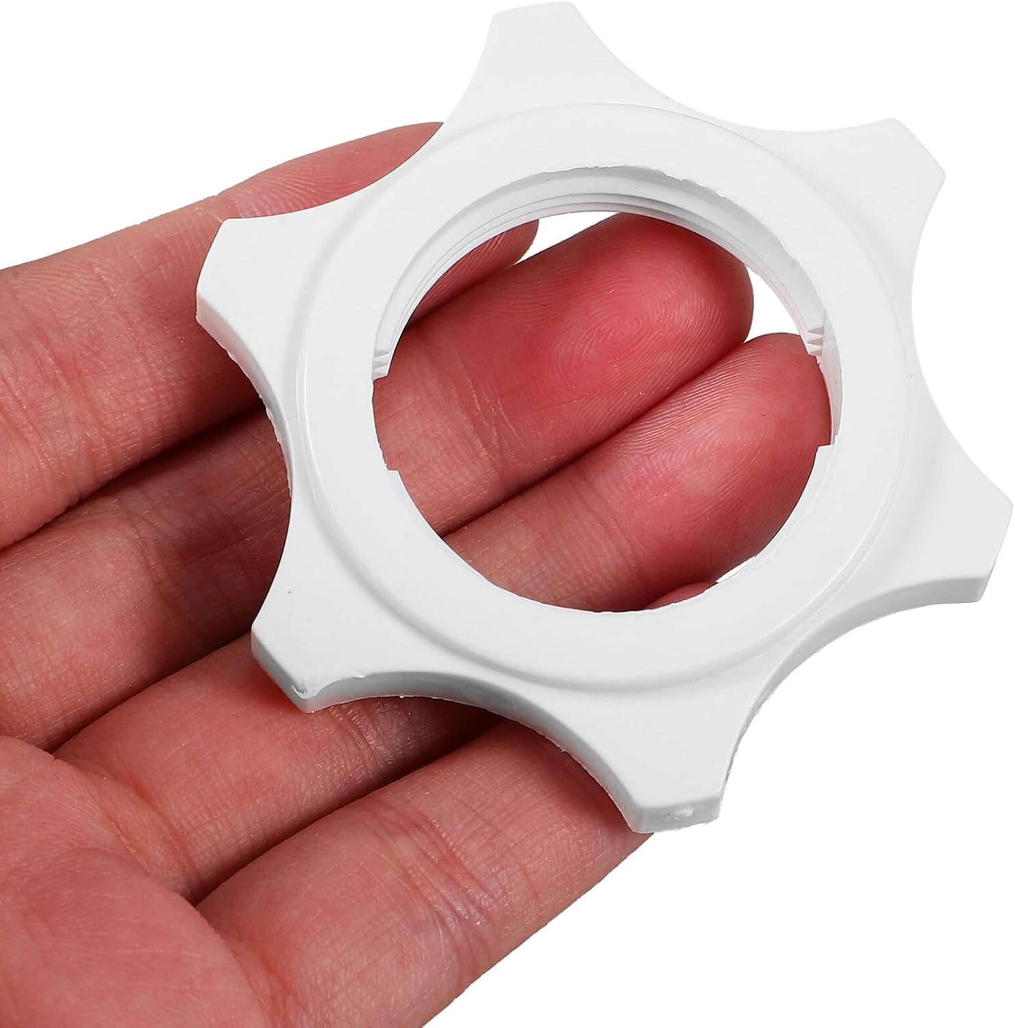 Didiseaon 10pcs Plastic Small Fan Nuts Replacement Parts for Household Electric Fans White Fittings Fasteners Compatible with Floor and Table