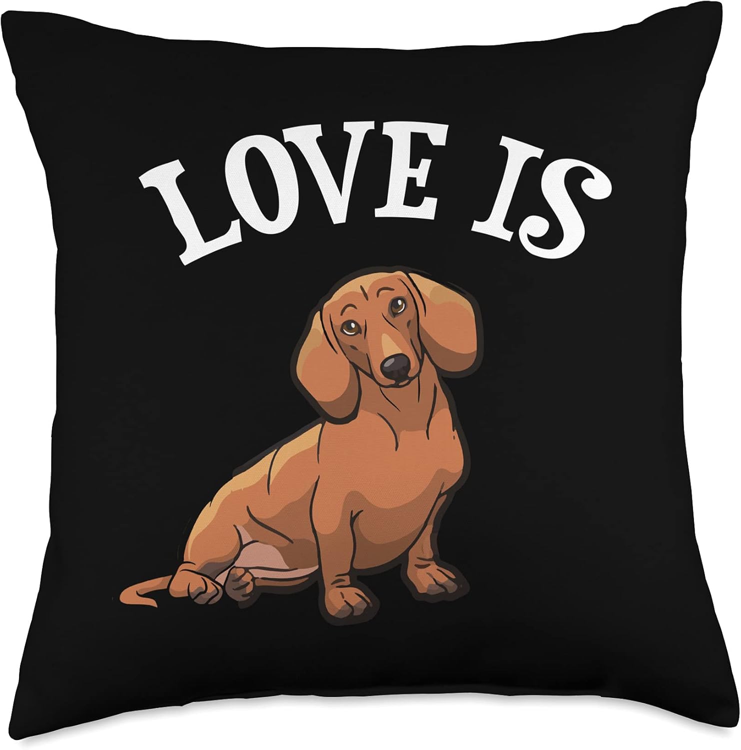 dachshund throw pillow