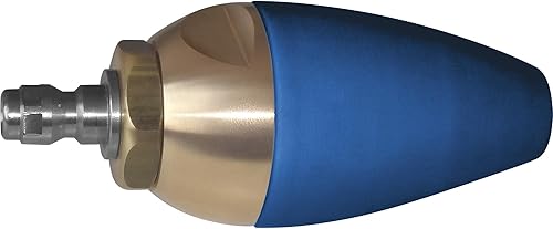 Powerhorse Boquilla turbo giratoria para lavadora a presión, punta de cerámica de grado industrial 4.0 Orificio, 4000PSI para limpieza resistente