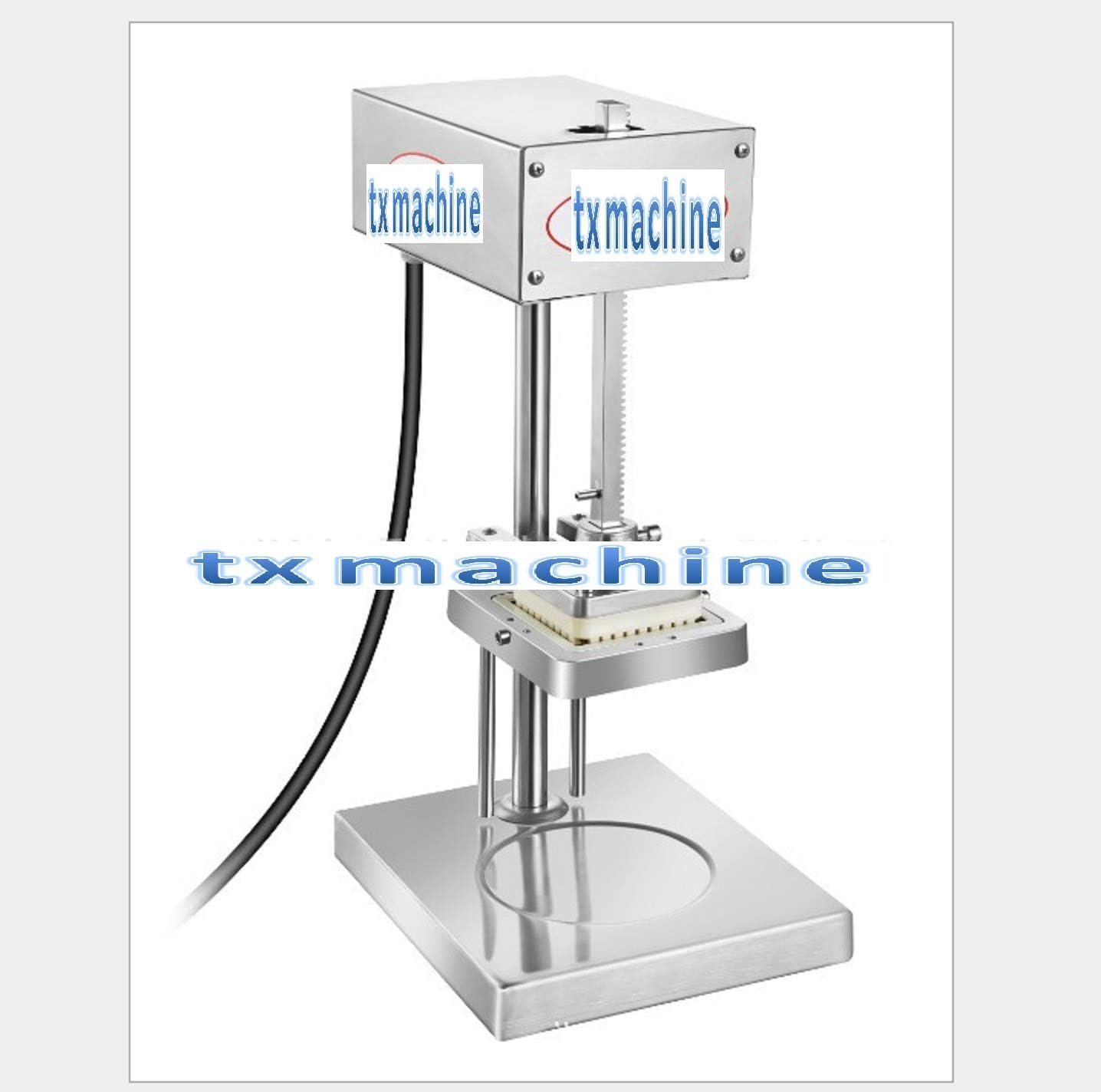 Potato chips cutter automatic slicer melon and fruit slicer turnip cucumber potato chips cutter electric french fries cutting machine with three blades (110V/60HZ)