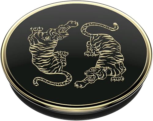 Miniatura 3 de PopSockets Agarre para teléfono con soporte expansible, PopSockets para teléfono - Esmalte Le Tigre