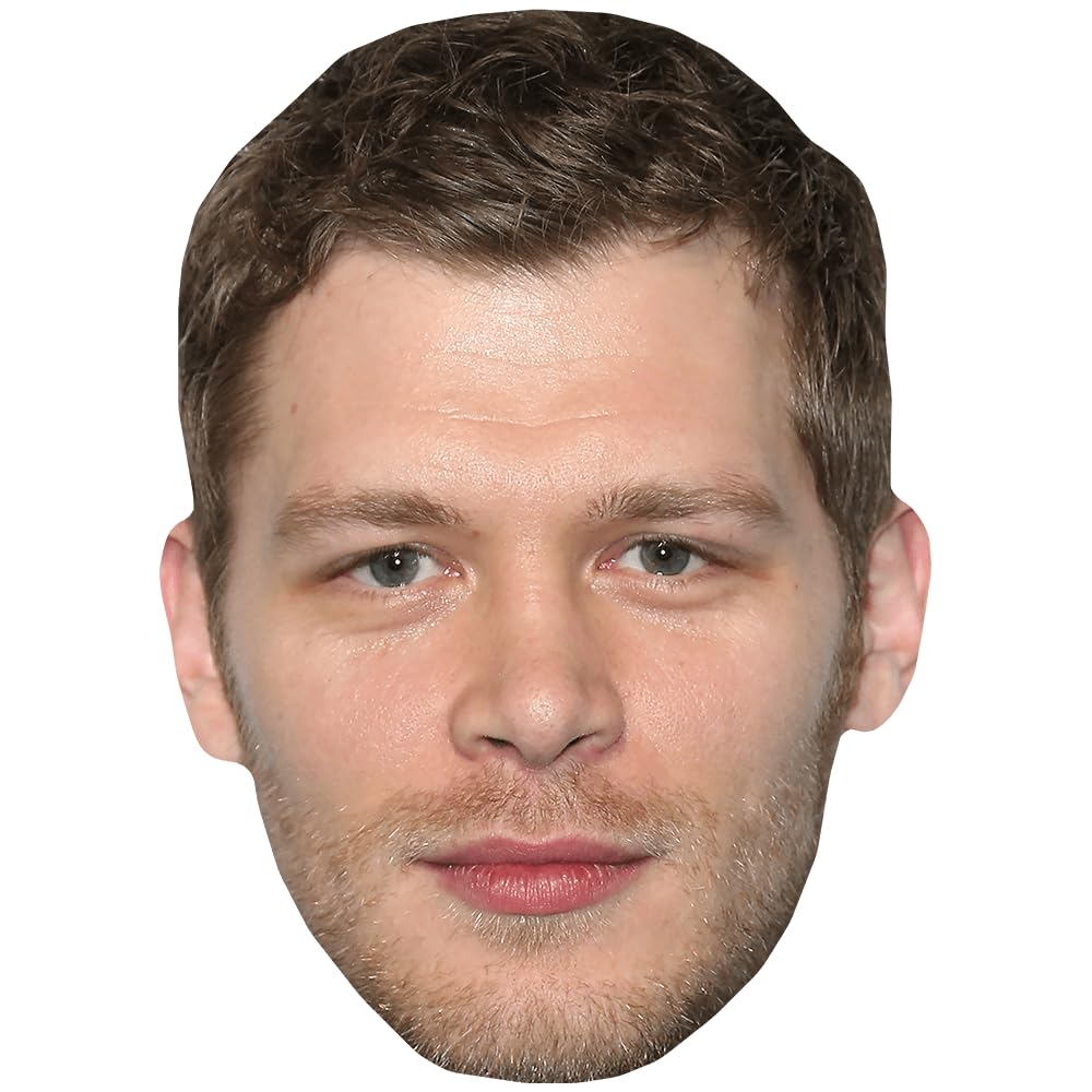 Celebrity Cutouts Lifelike Joseph Morgan (Stubble) Celebrity Mask, Flat Card Face, Fancy Dress Mask