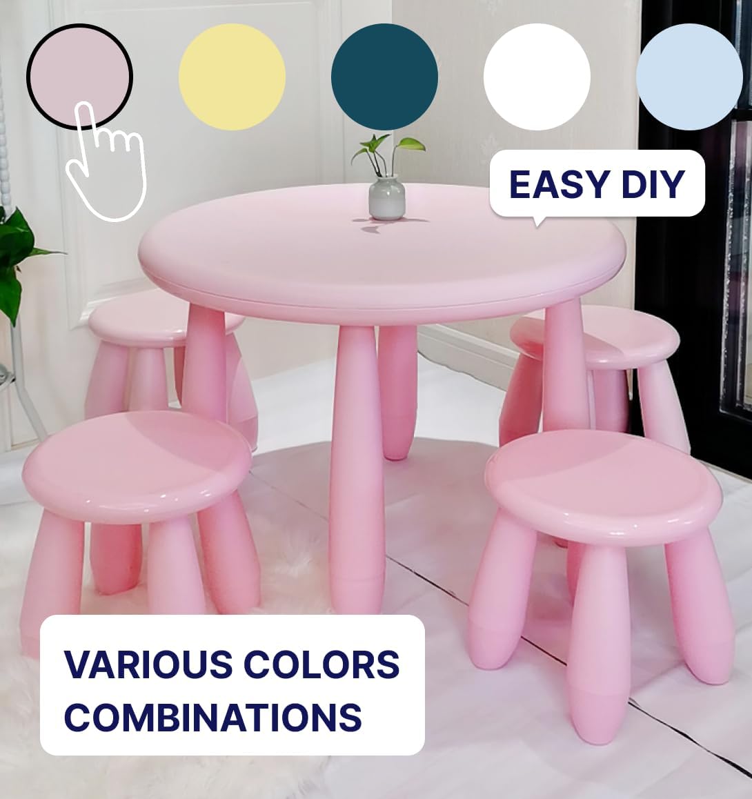 Blue Kids Chair for Table | Lightweight for Move
