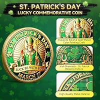 St Patrick’s Day Lucky Coin, Good Luck Coin Gift, Fortune Wealth Protection Token, Collectible Novelty Coin, Lucky Gift for Men Women — image 2