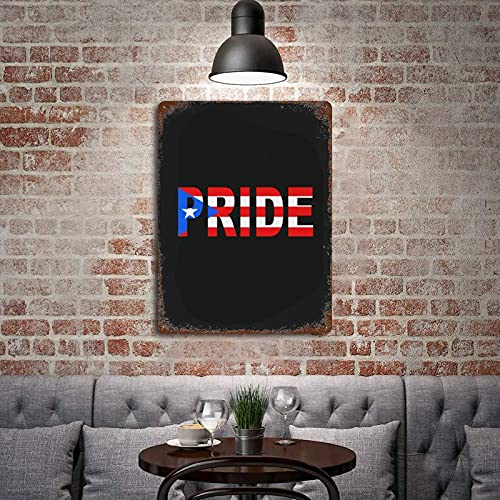 Cartel de Puerto Rico de metal para decorar tu terraza con orgullo boricua 4
