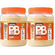 PBfit Peanut Butter Powder - Gluten Free Protein Rich 87% Less Fat Natural Nut Butter Spread - Powdered Peanut Butter Made from Real Roasted Pressed Peanuts - 30oz 850g - Pack of 2