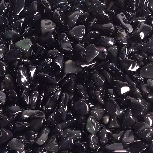 Vista 175 de Justinstones Chips pulidos de hematita triturada piedra rodada adornos curativos de cristal 3.53 oz