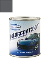 Vista 69 de Tarro de media onza para Audi A7 pintura de retoque automotriz – Havanna Black Pearl LY8X – Color+Clearcoat paquete