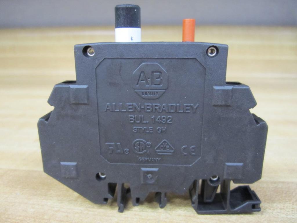 ALLEN BRADLEY 1492-GH150 DIN Rail Mount, 1 Pole, Circuit Breaker, 50/60 HZ, 65 VDC, 125 VAC, Miniature, 15 AMP