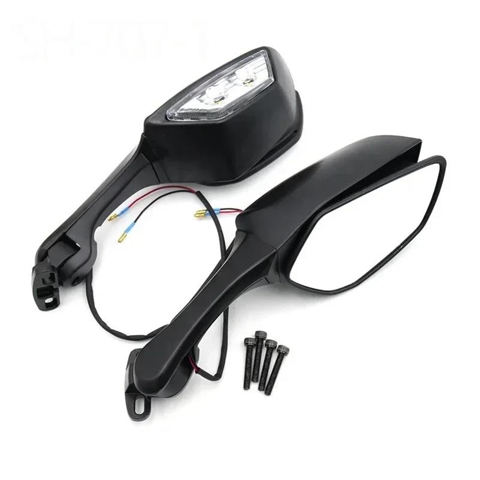 Specchietti laterali Specchietto Retrovisore Moto, Con Indicatore Direzione 12V, Adatto Per ZX10R Per YZF R1 R3 R6 R25