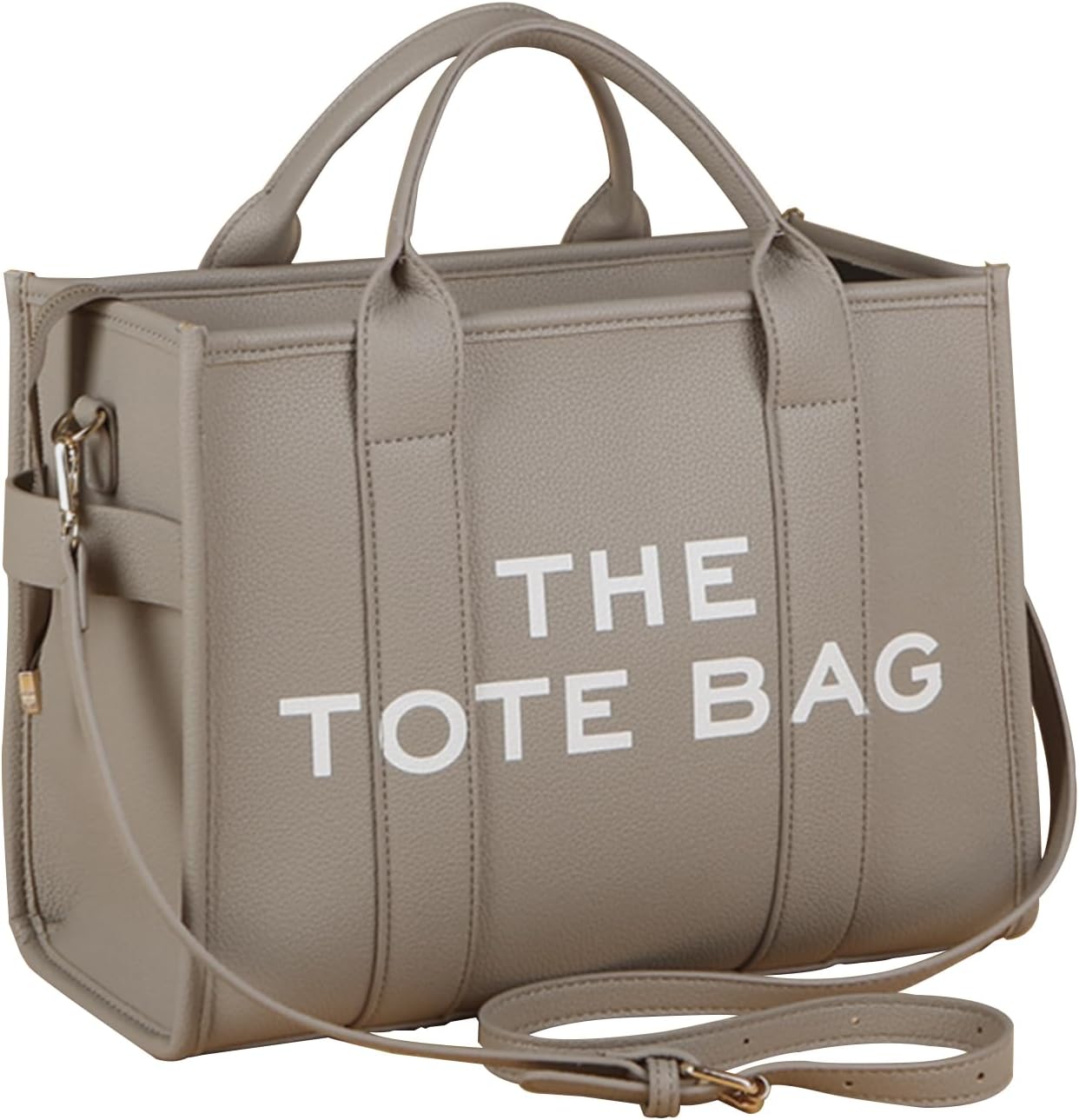 TANCHEN Work Tote Bags for Women PU Leather Tote Bag With Zipper Trendy