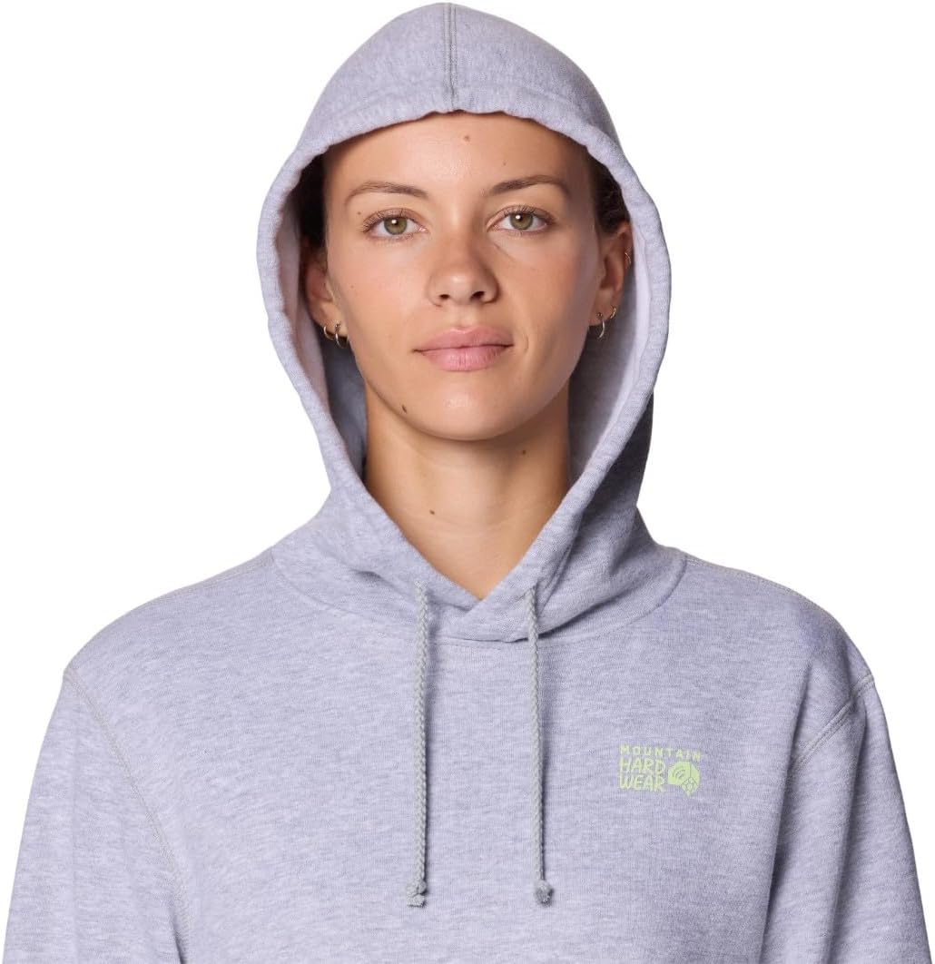 Mountain Hardwear Women's MHW Logo PO Hoody, Hardwear Grey Heather, Large
