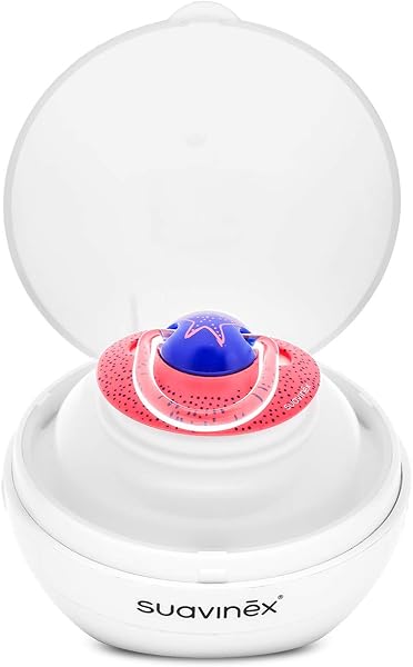 Suavinex DUCCIO - Sterilizzatore portatile per succhietti a luce UV, con USB o con batterie, Sterilizza in 3 minuti, Uccide il 99% dei germi, Bianco - 3