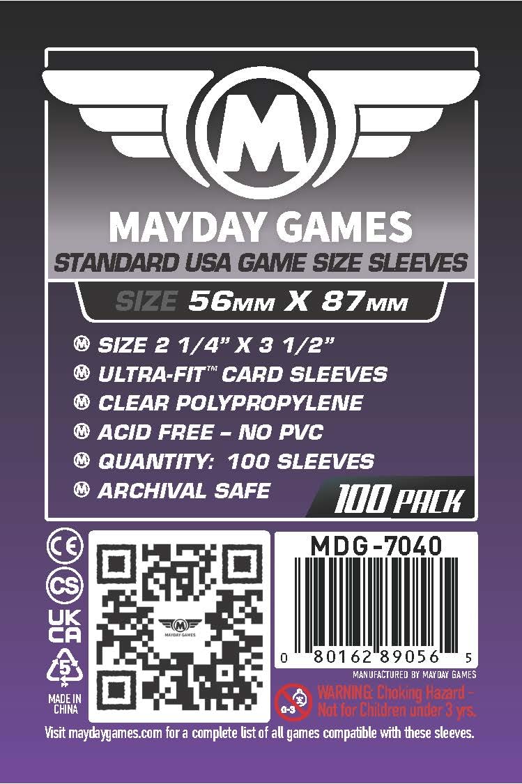 Purple Label: Standard USA Game Size Sleeves (100) 56mmx87mm