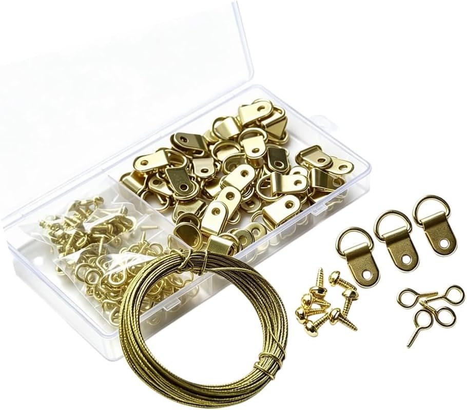 Picture Wire Hanging Hardware Set for Frame Display Projects