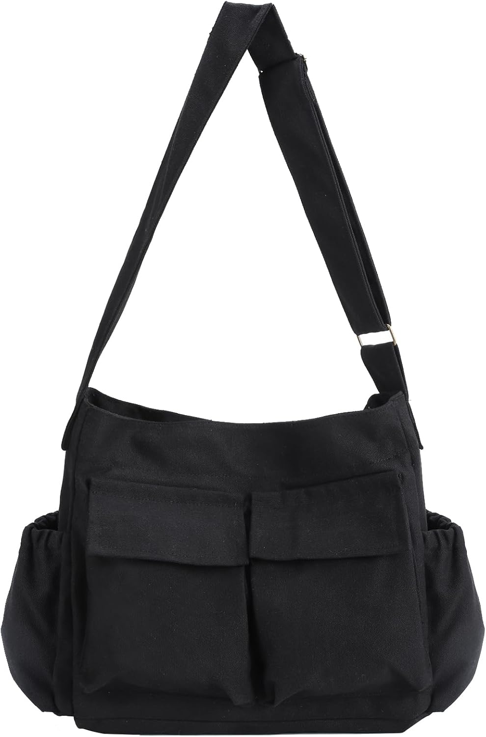 VODIU Canvas Messenger Bag Large Hobo Crossbody bags for Women,Men, Shoulder Tote Handbags with Laptop pocket