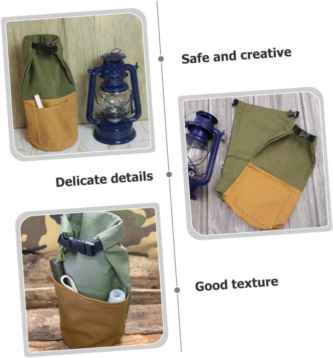 Camping Lantern, Portable Collapsible Hanging Light Essential for Home, OutdoorLantern Storage Bag Camping Lantern Kerosene Lamp Container Reusable Lamp Bag Oil Lantern Organizer Wear-resistant Lamp P