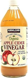 Kirkland Signature Organic Raw Unfiltered Apple Cider Vinegar with Mother - USA Grown, Certified Organic