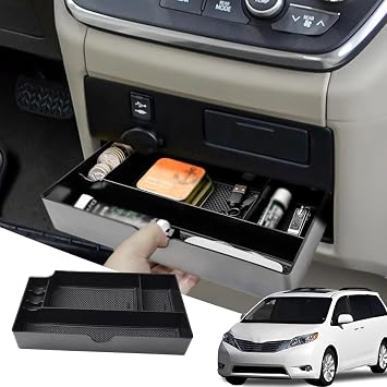 Fit for Toyota Sienna 2015-2019,Armrest Storage Box,Center Console Tray Accessories,Organizer Case Center Console,Armrest Box Tray Center Console,Car Supplies