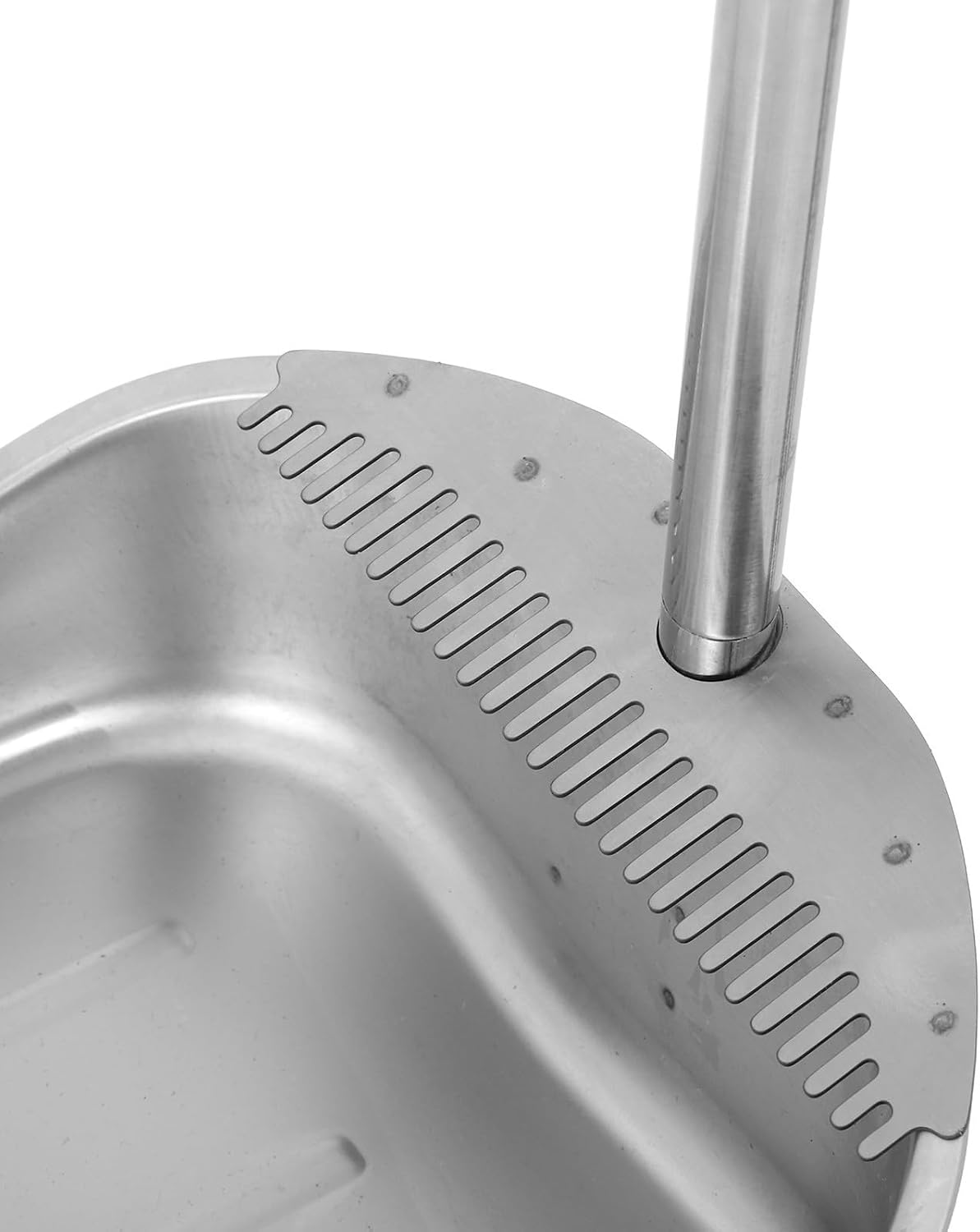 Dustpan Handle and Teeth Stainless Steel with 30.7 Inch Long