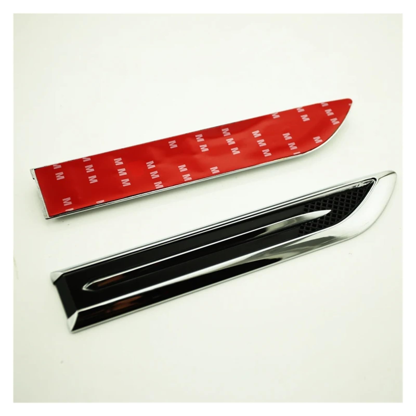 daili store ABS Chrome po stronie samochodu zmodyfikowane naklejki samochodowe kompatybilne z Audi A3 A4 A5 A6 Q3 Q5 Q7 naklejka akcesoria naklejka na samochód Car Styling