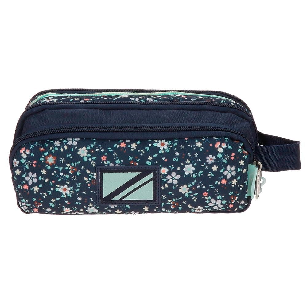 Pepe Jeans Alenka Pencil Case with Organizer Blue 22x10x11cm Polyester by Joumma Bags by Joumma Bags, Blue, Pencil Case with Organizer - Image 3