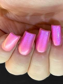Polish Me Silly Pinky Glow - Pink Orange Yellow Blue Purple Glow Pop Nail Polish Collection Multi-Color Shifting: Mylar Oil Slick