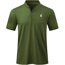 Men's Polo Henley Shirt Moisture Wicking Quick Dry Summer Casual Short Sleeve Golf Polo T Shirts