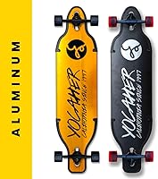 Vista 5 de Yocaher Patinetas de aluminio doradas o negras para patinetas largas solamente o tabla larga completa, para niños, niñas, adolescentes y adultos