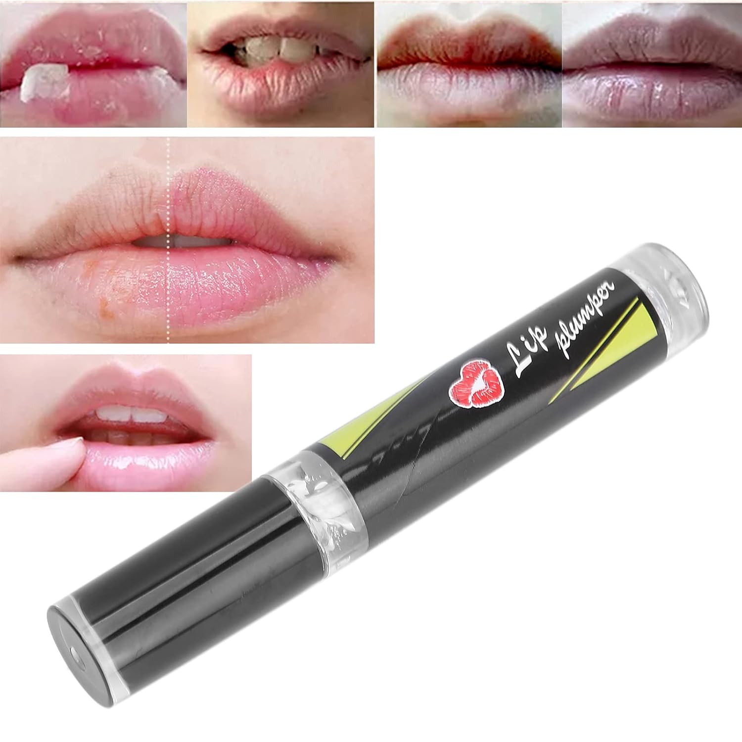 Lip Plumping Gloss Lip Care Nutrition Oil, 5ml Mint Clear Lip Enhancer Lipstick Primers Lips Fuller Moisturizing Plumper Balm for Exfoliating Nourishing Fading : Beauty & Personal Care