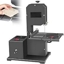 Multifunctional Benchtop Bandsaw 800W 1750RPM - Wood Cutting Machine for Wood and Foam,Tilting Metal Table 0-45 ,for Detailed Woodwork and Small Parts Fabrication