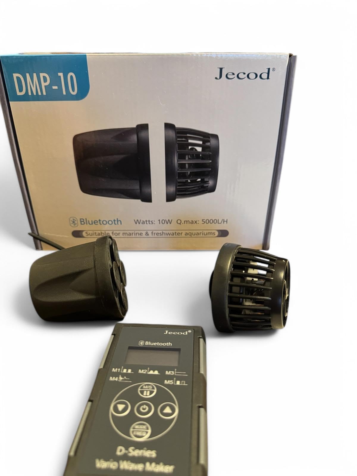 Bomba Inteligente para Acuario Jebao DMP-10 – 5000 L/h, Sin Cables, Control por App/Bluetooth/WiFi y Manual, 24 V DC, Silenciosa y de Bajo Consumo para Agua Dulce y Salada