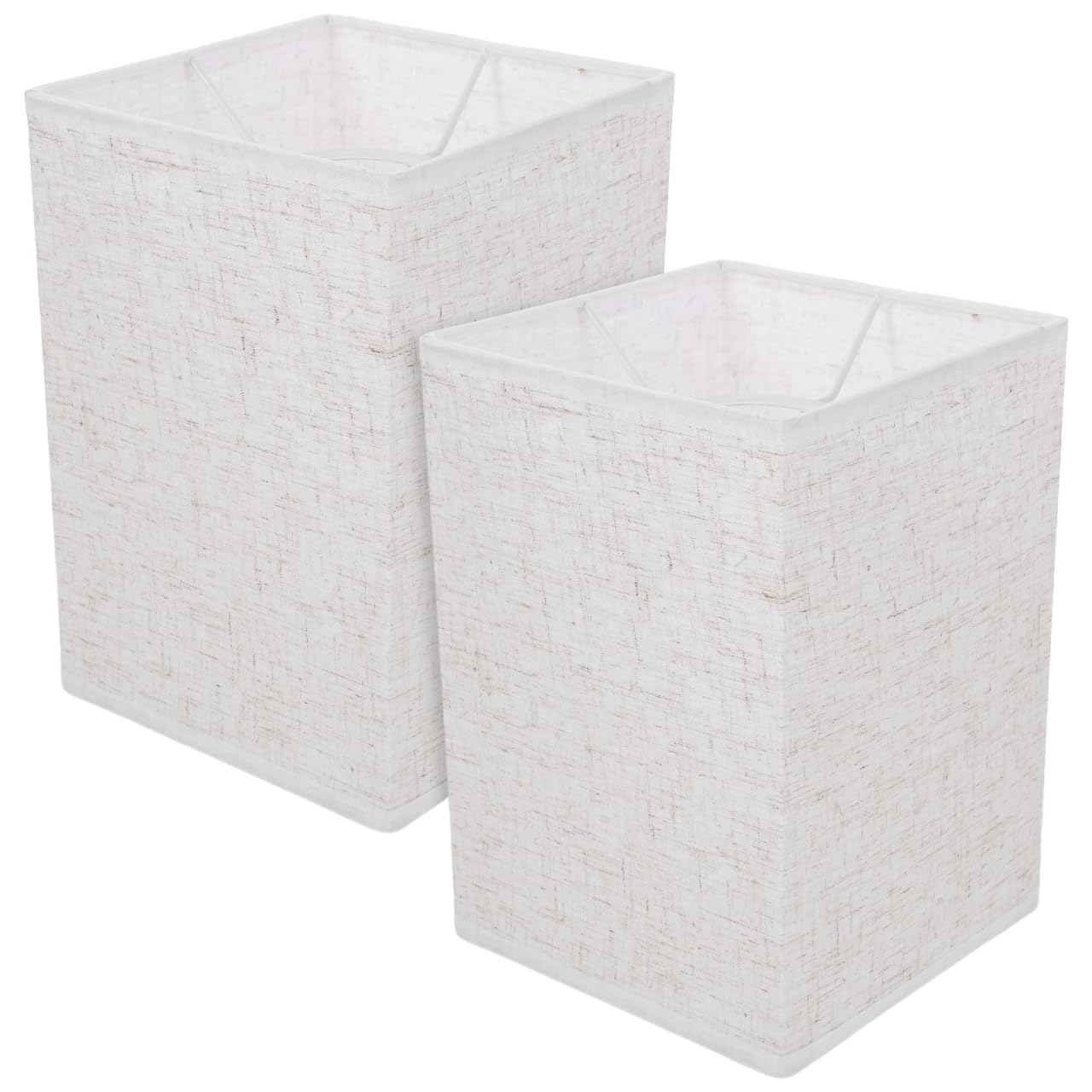 WHAMVOX Square Linen Lampshade 7.9 Inch Replacement Light Shade for Table and Bedside Lamps Home Office Wall Light Cover