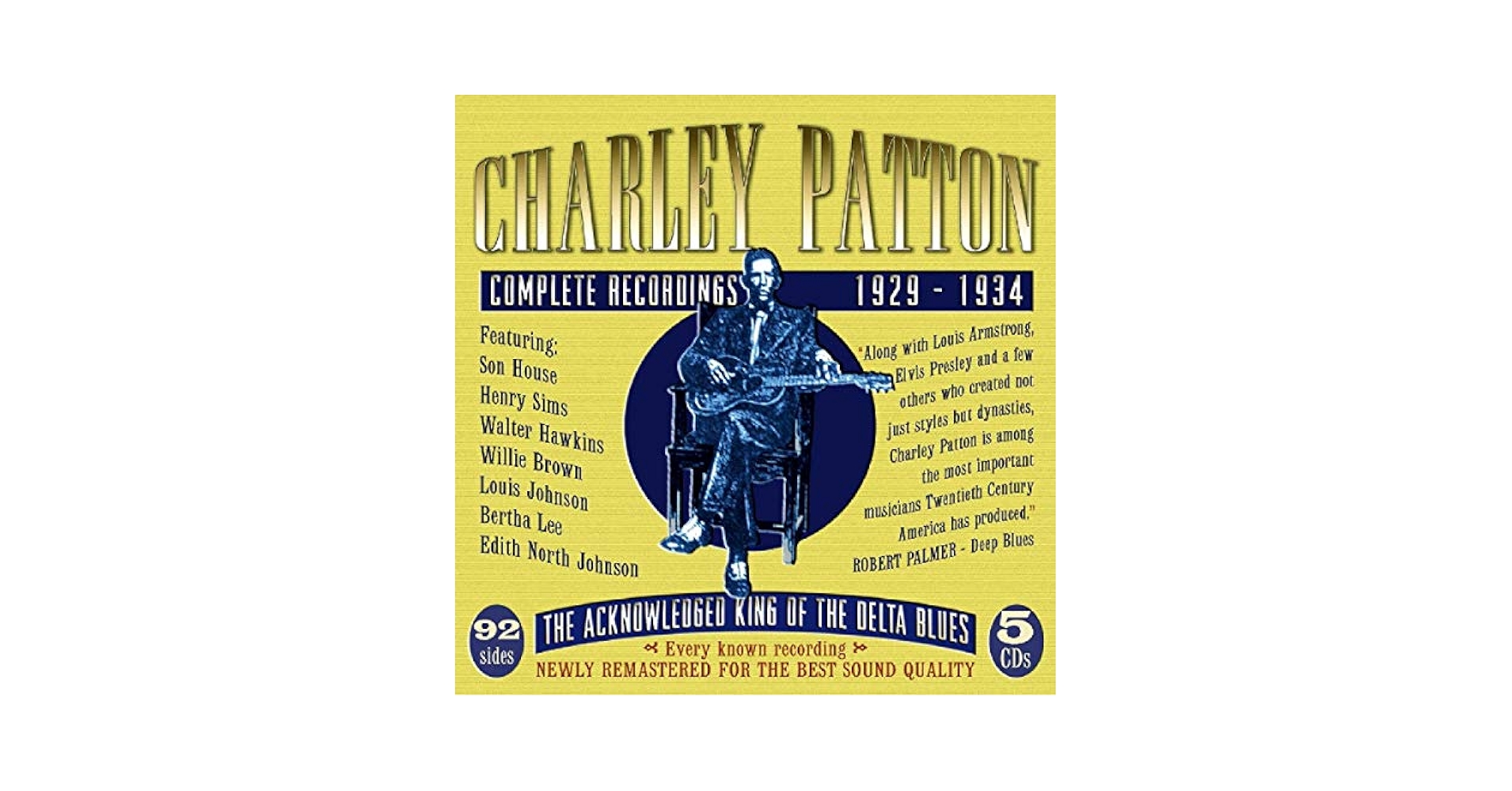 ブルース CD Spand, Charlie Complete Paramount  DOCD5108 Document Records (2) /00110 PATTON,CHARLEY - Complete Recordings 1929-34 - Amazon.com Music