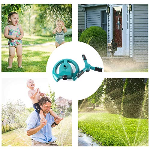 SUQ Automatische Tuinsproeier, Automatische Gazonsproeier, 360 Graden, Verstelbaar 3-Arm Draaiend Sproeisysteem, voor… - Afbeelding 7