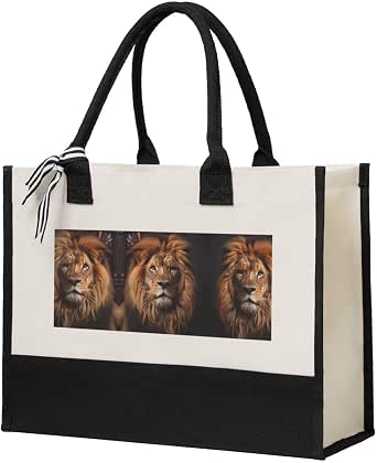 Trukd Purple Butterfly Canvas Tote Bag - Large Reusable Shopping Bag, 15x16 Inches