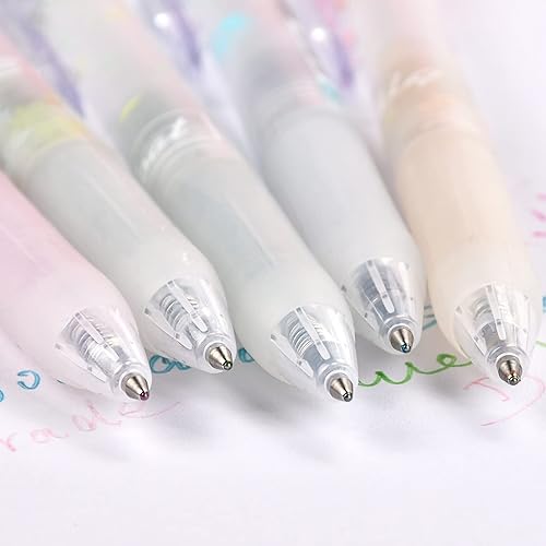 Miniatura 4 de EooUooIP Bolígrafos de gel con purpurina, punta fina de 0.028 in, 16 colores surtidos con purpurina con agarre cómodo, bolígrafo retráctil de