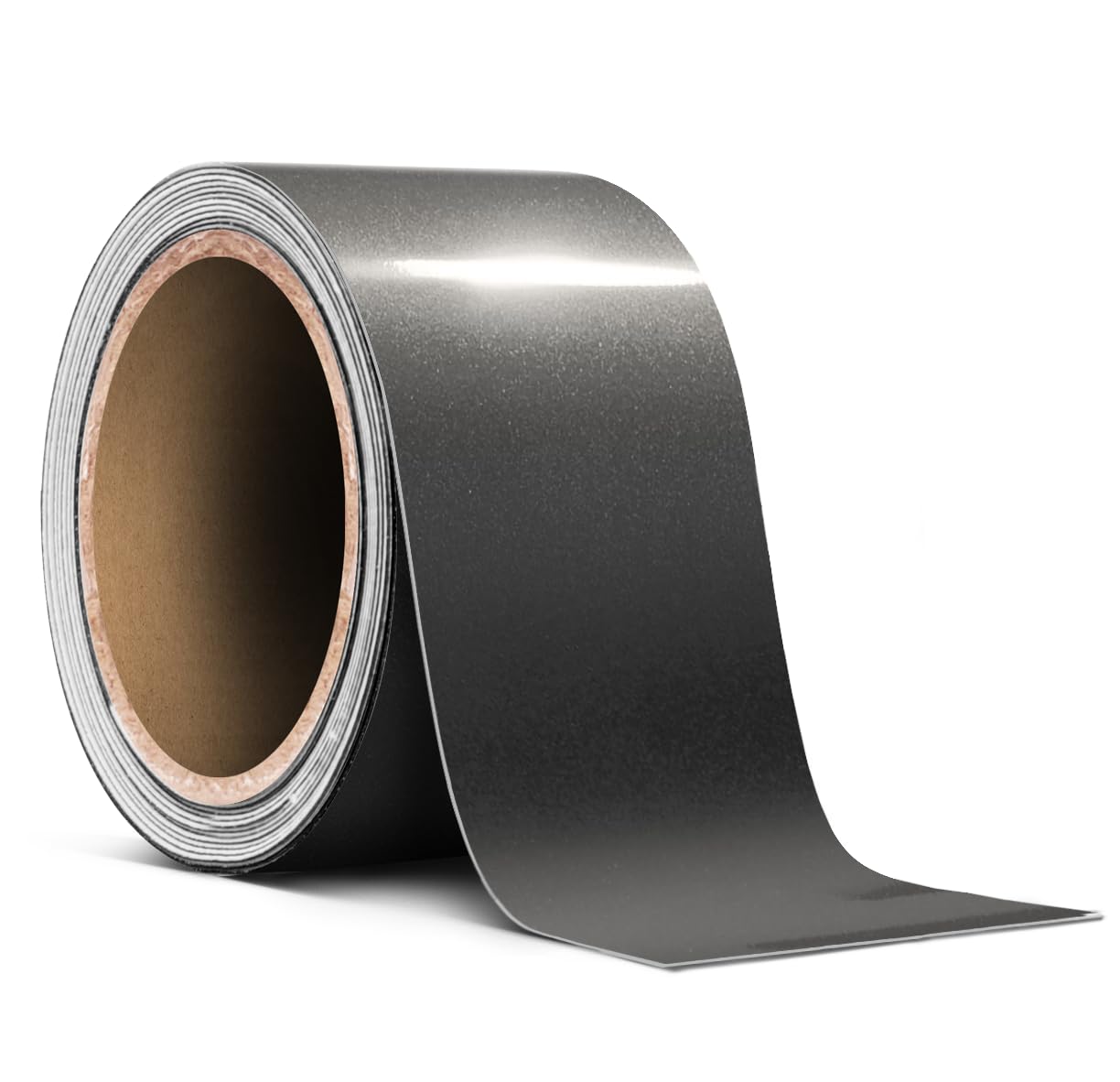 VViViD Ultra Gloss Metallic Charcoal Grey Air-Release Adhesive Vinyl Pinstripe Tape Roll (6 Inch x 20ft)