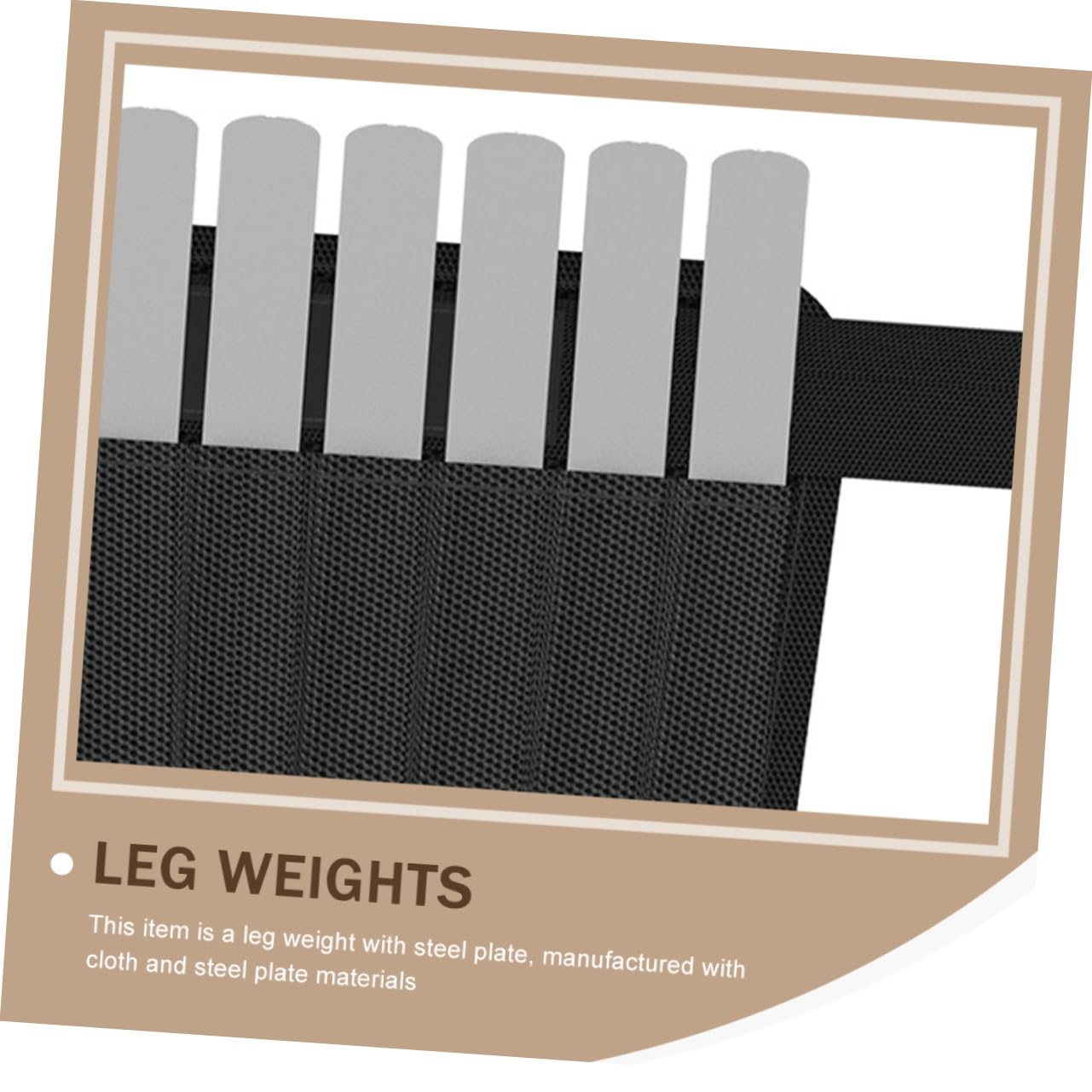 BESPORTBLE Pesas Ajustables para Tobillos y Muñecas, Cinturón de Ejercicio Placa de Acero y Tela Negra para Fitness y Rehabilitación Muscular