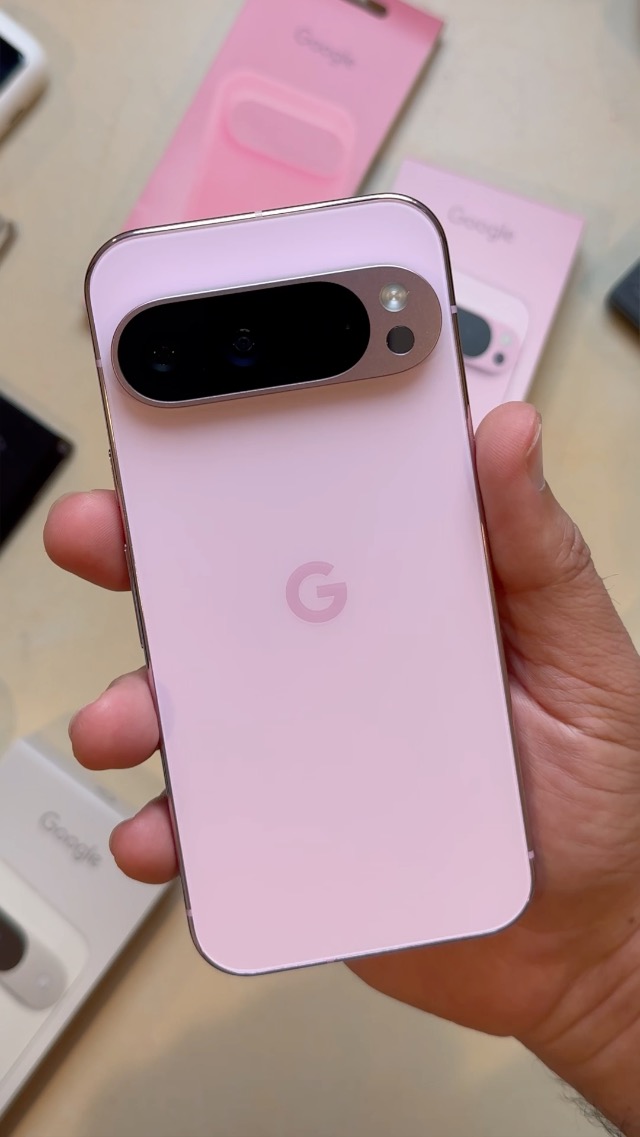 Watch Google Pixel 9 Pro Unboxing in Rose Quartz Pink! on Amazon Live
