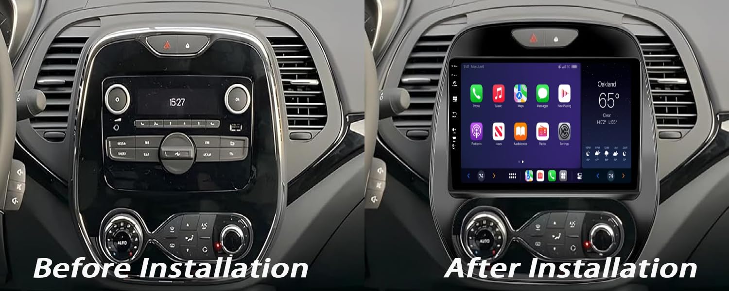 [6+128GB] Keconsing 9 Zoll Android 15 Autoradio for Renault Dacia Duster Logan Sandero Dokker Lodgy Radio Carplay Stereo Wireless Car Play GPS Auto Navi Bildschirm Bluetooth Navigation Player